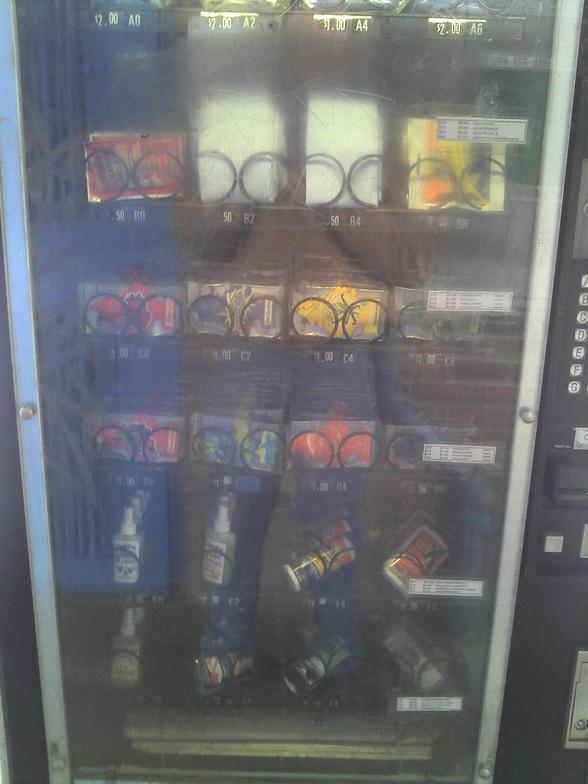 Car care product vending machine at Hi Performance Car Wash